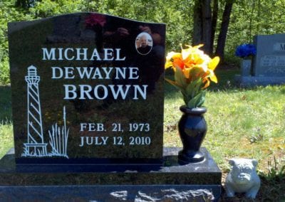 brown gravestone